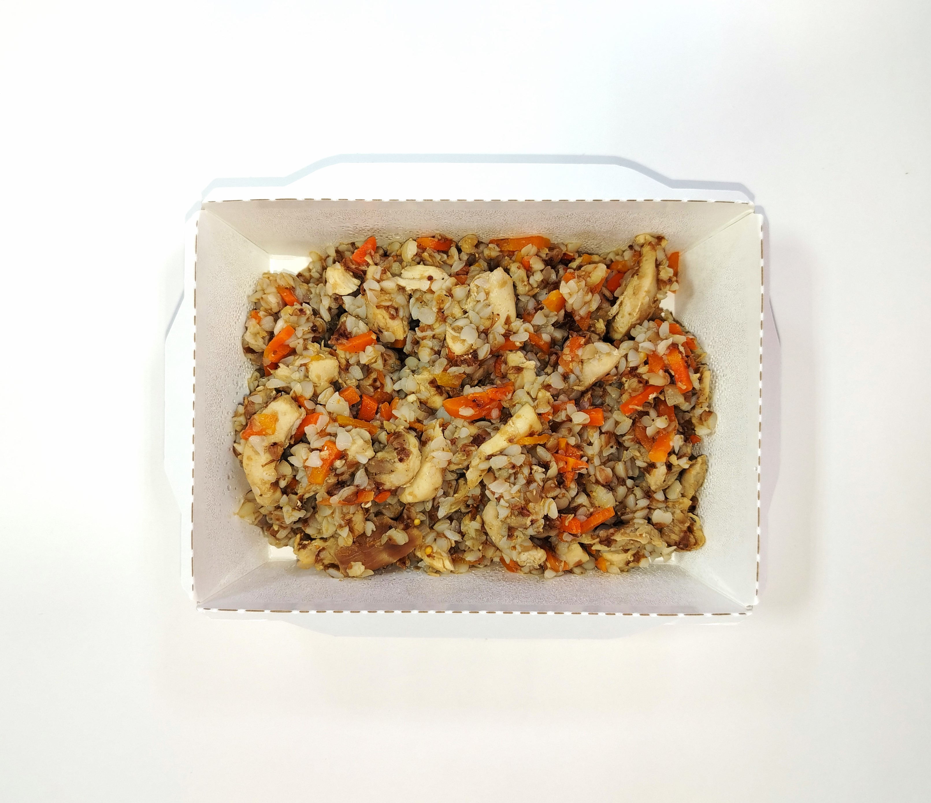 Филе бедра с гречкой и овощами